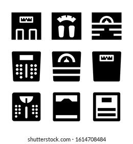 weight scale icon isolated sign symbol vector illustration - Collection of high quality black style vector icons
