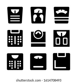 weight scale icon isolated sign symbol vector illustration - Collection of high quality black style vector icons
