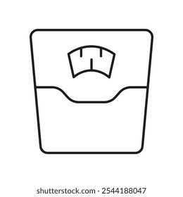 Ícone de escala de peso. ícone de vetor isolado.