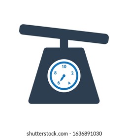 Weight Scale Icon. kitchen scales icon