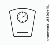 Weight scale icon. line style vector icon.