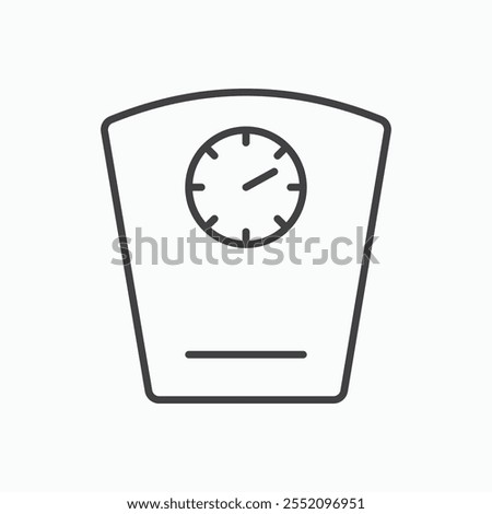 Weight scale icon. line style vector icon.