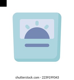 icono de escala de peso logotipo de estilo plano