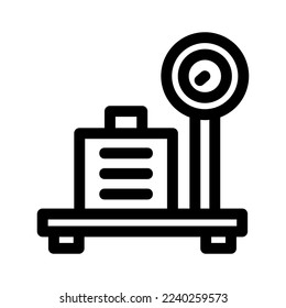 weight scale icon or logo isolated sign symbol vector illustration - high quality black style vector icons
