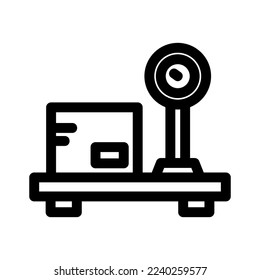 weight scale icon or logo isolated sign symbol vector illustration - high quality black style vector icons
