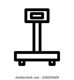 weight scale icon or logo isolated sign symbol vector illustration - high quality black style vector icons
