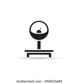 weight scale icon on white background vector 