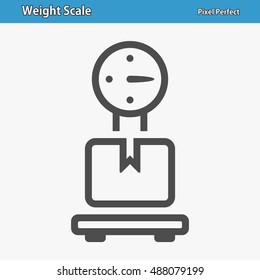 Weight Scale Icon. Professional, pixel perfect icons optimized for both large and small resolutions. EPS 8 format. 12x size for preview.