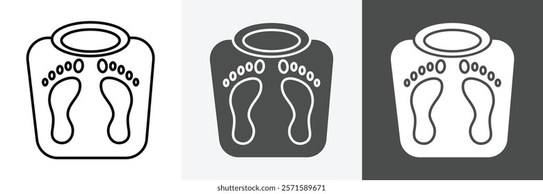 Weight Scale Icon set vector art