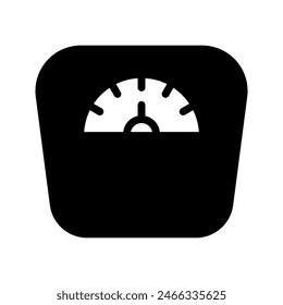 Weight Scale icon. sign for mobile concept and web design color editable