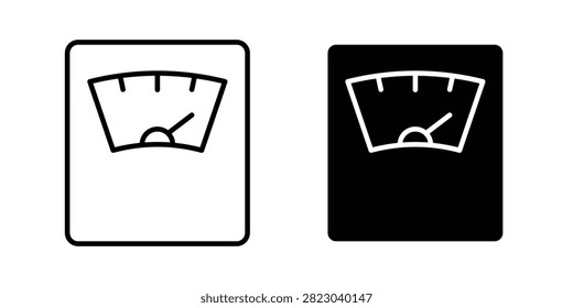 Weight scale icon solid pictogram pack.