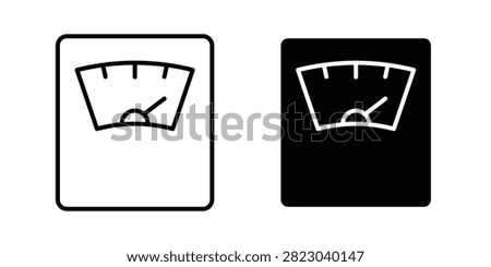 Weight scale icon solid pictogram pack.