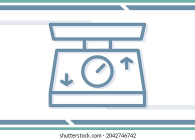 Weight scale  icon symbol sign from modern appliances collection for mobile concept and web apps design. Household and electronic related vector line icons
