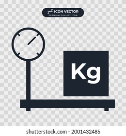 weight scale icon symbol template for graphic and web design collection logo vector illustration