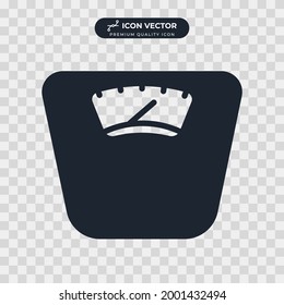 weight scale icon symbol template for graphic and web design collection logo vector illustration