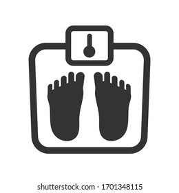 Weight Scale Icon, vector graphics