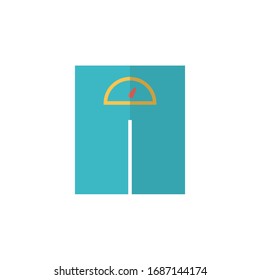 Vektorillustration der Gewichtsskala Icon. Waage-Icon-Design