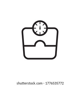 Ilustración de vectores de iconos de escala de peso