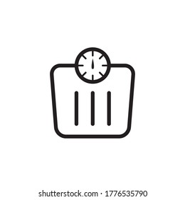Ilustración de vectores de iconos de escala de peso