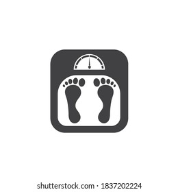plantilla de diseño de ilustración de vector de escala de peso