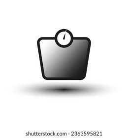 Icono de escala de peso. Icono de escala para peso. Ilustración vectorial. EPS 10.