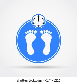 Weight scale icon. Vector illustration.