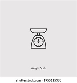 weight scale icon vector isolated on white background