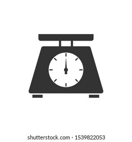 Weight Scale Icon vector sign isolated for graphic and web design. Weight Scale symbol template color editable on white background.