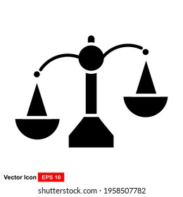 Weight scale icon vector sign isolated on white background. editable color scale symbol template 