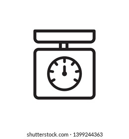 weight scale icon vector template