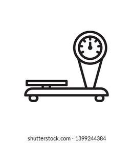 weight scale icon vector template