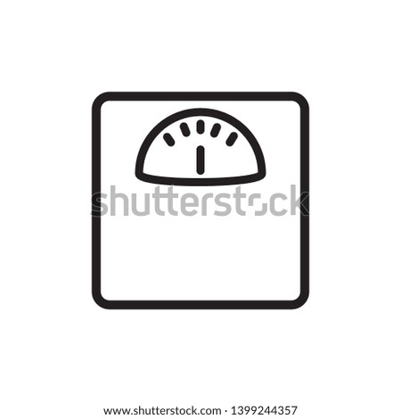 weight scale icon vector template