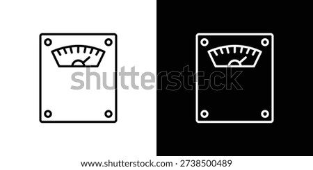 Weight scale icon vectors - high quality black style vector icons