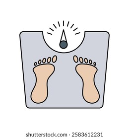weight scale icon with white background vector stock illustration
