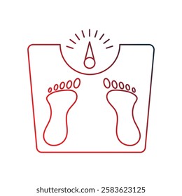 weight scale icon with white background vector stock illustration