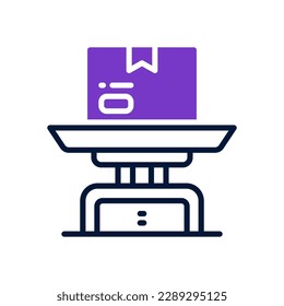 icono de escala de peso para tu sitio web, móvil, presentación y diseño de logotipo.