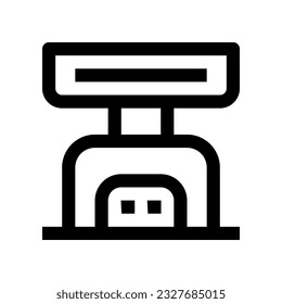 weight scale icon for your website, mobile, presentation, and logo design.