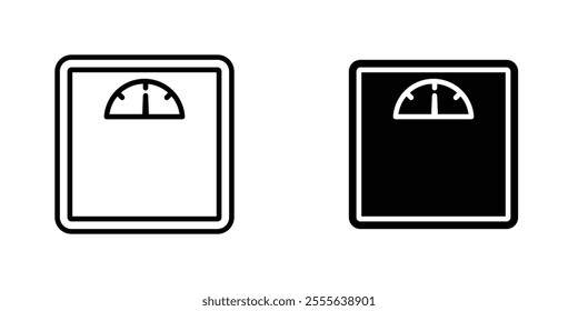 Weight scale icons for app and websites.