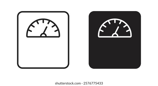 Weight scale icons pack for ui designs