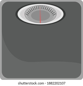 Escala de peso, ilustración, vector sobre fondo blanco.