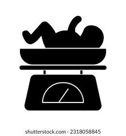 Weight scale for infant icon color editable