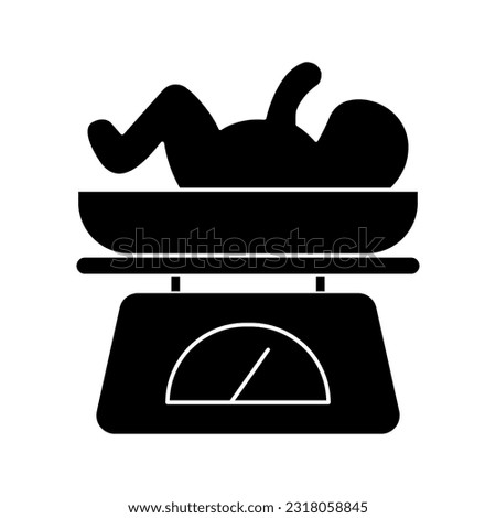 Weight scale for infant icon color editable