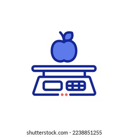 weight scale, kitchen scales icon