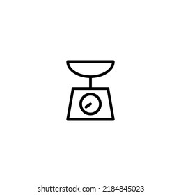 Diseño de vectores de línea de escala de peso