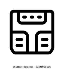 weight scale line icon. vector icon for your website, mobile, presentation, and logo design.