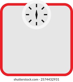 Weight Scale Machine Icon Vector Flat Illustration