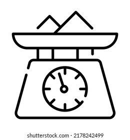 escala de peso Diseño de conceptos modernos, ilustración vectorial