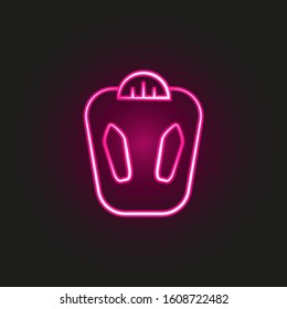 Weight scale neon style icon. Simple thin line, outline vector of fitness icons for ui and ux, website or mobile application