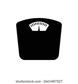 Icono de lectura de la escala de peso que representa el monitoreo de la salud y el seguimiento de la aptitud