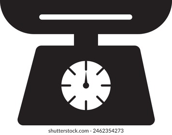 Weight scale sign and symbol, Kitchen scales vector icon